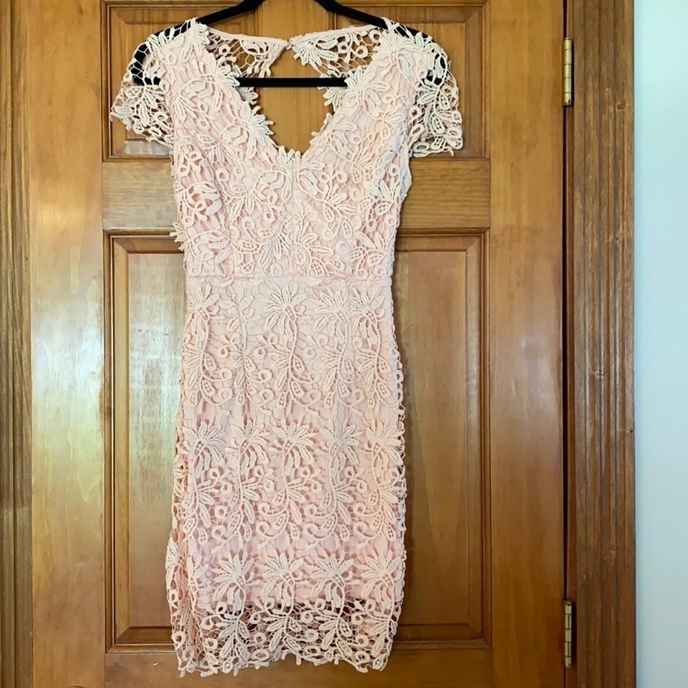 Lace Open Back Dress